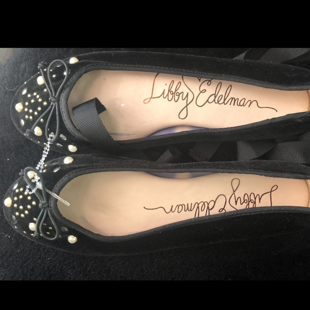 Libby Edelman lace up flats. New never worn.